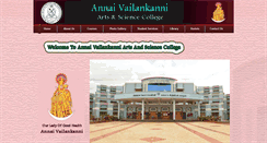 Desktop Screenshot of annaivailankannicollege.com